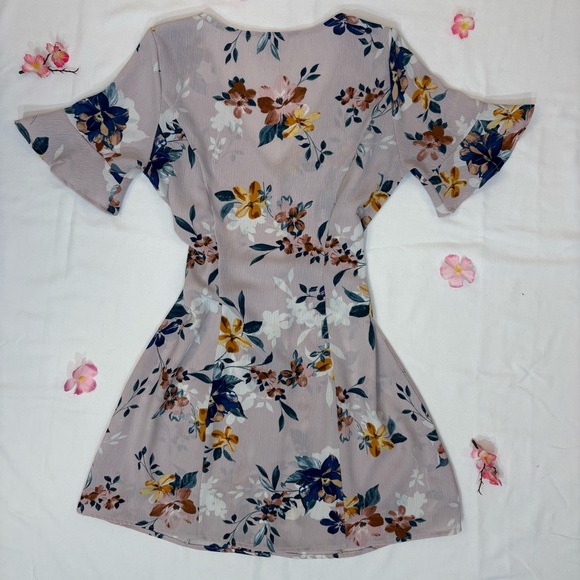 Sadie & Sage Lavender Floral Mini Dress- S - Picture 6 of 7